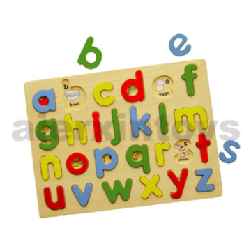 Puzzle de madera de alfabeto en minúsculas (80119)